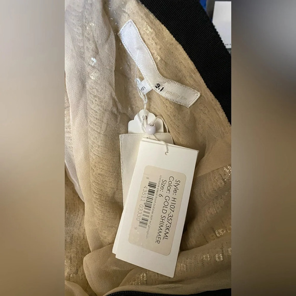 NWT 3.1 Phillip Lim Black Lace Overlay Gold Sequin Lining Skirt w/ Pockets Sz 6 - Picture 2 of 9